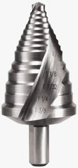 Hertel - 5 Hole Sizes, 7/8 to 1-3/8" Hole Diam High Speed Steel Step Drill Bit - Americas Industrial Supply