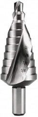 Hertel - 9 Hole Sizes, 13/32 to 1" Hole Diam High Speed Steel Step Drill Bit - Americas Industrial Supply