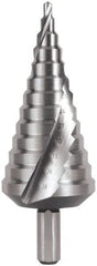 Hertel - 13 Hole Sizes, 4 to 39mm Hole Diam Cobalt Step Drill Bit - Americas Industrial Supply