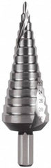 Hertel - 14 Hole Sizes, 4 to 30mm Hole Diam Cobalt Step Drill Bit - Americas Industrial Supply