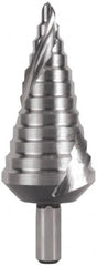 Hertel - 12 Hole Sizes, 6 to 37mm Hole Diam High Speed Steel Step Drill Bit - Americas Industrial Supply