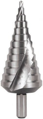 Hertel - 13 Hole Sizes, 4 to 39mm Hole Diam High Speed Steel Step Drill Bit - Americas Industrial Supply