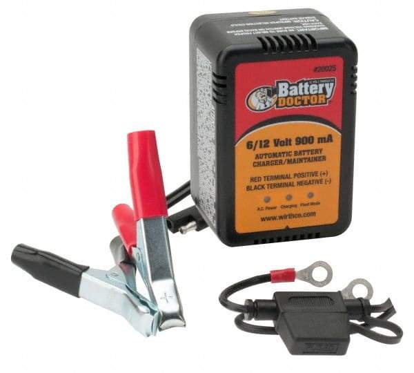 Battery Doctor - 6/12 Volt Automatic Charger/Maintainer - 900 mA - Americas Industrial Supply