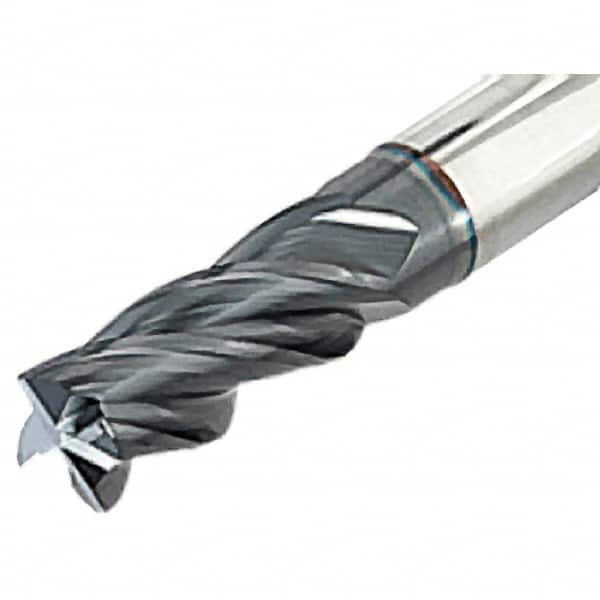 Iscar - 12mm, 4 Flute, Single End, Solid Carbide, 0.6mm Corner Radius End Mill - 95mm OAL, Right Hand Flute, 24mm LOC, Right Hand Cut, 50mm Extended Reach - Americas Industrial Supply