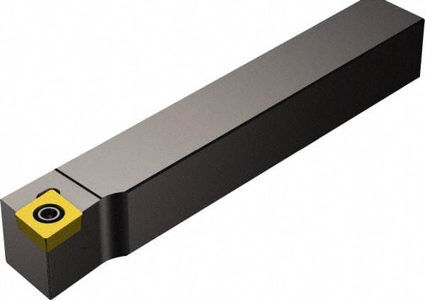 Sandvik Coromant - QS-SCLC, Right Hand Cut, -5° Lead Angle, 16mm Shank Height x 16mm Shank Width, Neutral Rake Indexable Turning Toolholder - 70mm OAL, CCMT 09 T3 08 Insert Compatibility, Series CoroTurn 107 - Americas Industrial Supply