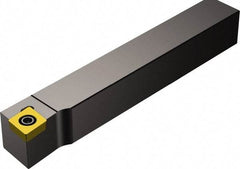 Sandvik Coromant - QS-SCLC, Right Hand Cut, -5° Lead Angle, 1/2" Shank Height x 1/2" Shank Width, Neutral Rake Indexable Turning Toolholder - 2.7559" OAL, CCMT 09 T3 08 Insert Compatibility, Series CoroTurn 107 - Americas Industrial Supply