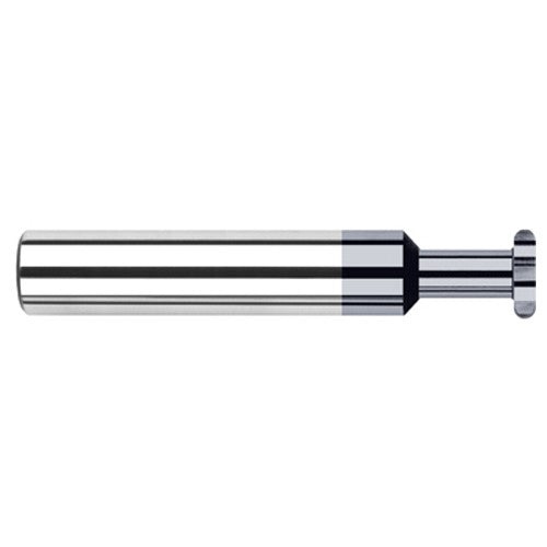 0.2500″ (1/4″) Cutter Diameter × 0.0312″ (1/32″) Radius × 0.3750″ (3/8″) Neck Length Carbide Full Radius Standard Keyseat Cutter, 6 Flutes, AlTiN Coated