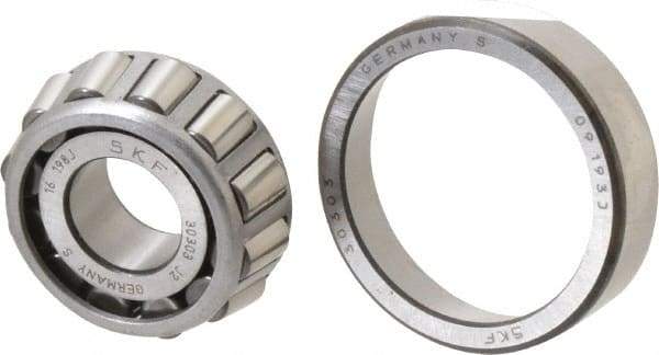 SKF - 17mm Bore Diam, 47mm OD, 15.25mm Wide, Tapered Roller Bearing - 28,100 N Dynamic Load Capacity, 25,000 N Static Load Capacity - Americas Industrial Supply