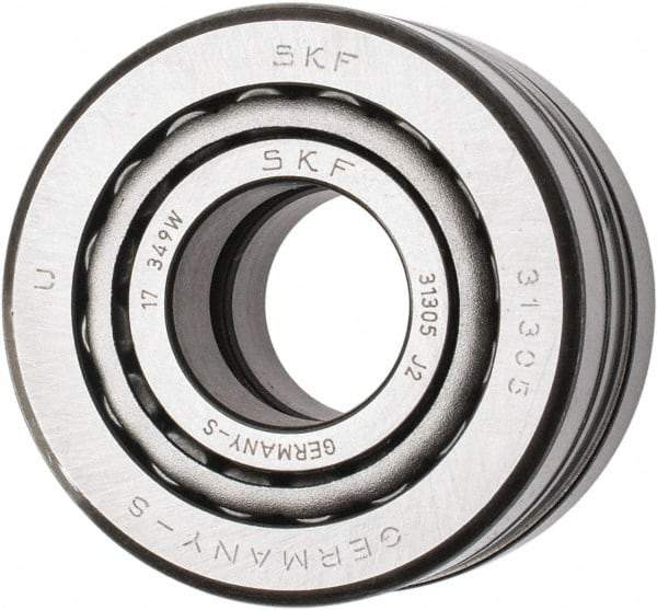 SKF - 25mm Bore Diam, 62mm OD, 36.5mm Wide, Tapered Roller Bearing - 64,400 N Dynamic Load Capacity, 80,000 N Static Load Capacity - Americas Industrial Supply