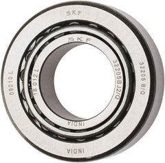 SKF - 25mm Bore Diam, 52mm OD, 19.25mm Wide, Tapered Roller Bearing - 35,800 N Dynamic Load Capacity, 44,000 N Static Load Capacity - Americas Industrial Supply