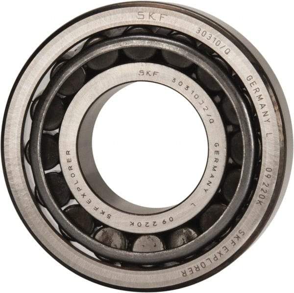 SKF - 50mm Bore Diam, 110mm OD, 29.25mm Wide, Tapered Roller Bearing - 125,000 N Dynamic Load Capacity, 140,000 N Static Load Capacity - Americas Industrial Supply