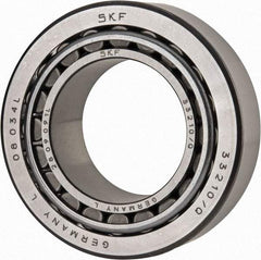 SKF - 50mm Bore Diam, 90mm OD, 32mm Wide, Tapered Roller Bearing - 114,000 N Dynamic Load Capacity, 160,000 N Static Load Capacity - Americas Industrial Supply