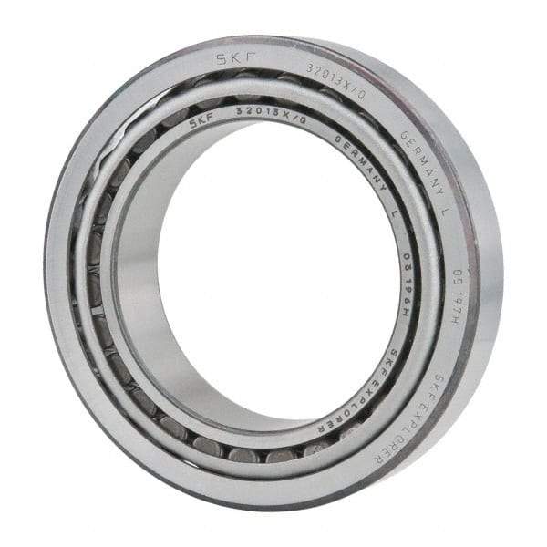 SKF - 65mm Bore Diam, 100mm OD, 23mm Wide, Tapered Roller Bearing - 84,200 N Dynamic Load Capacity, 127,000 N Static Load Capacity - Americas Industrial Supply