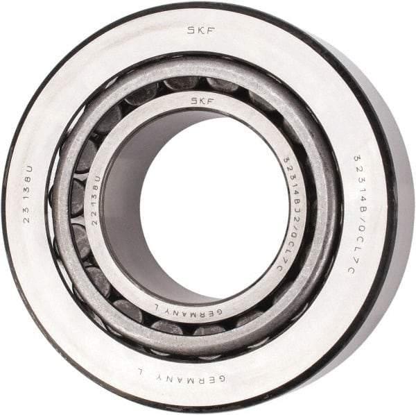 SKF - 70mm Bore Diam, 150mm OD, 54mm Wide, Tapered Roller Bearing - 281,000 N Dynamic Load Capacity, 400,000 N Static Load Capacity - Americas Industrial Supply