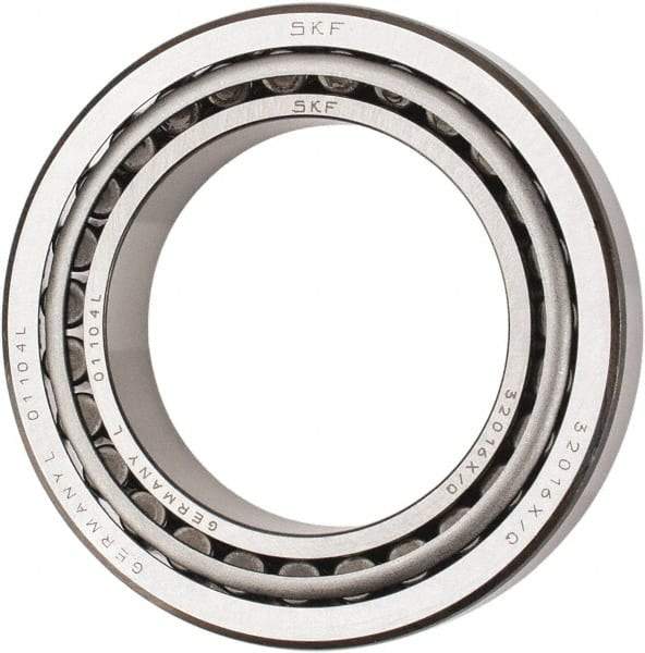 SKF - 80mm Bore Diam, 125mm OD, 29mm Wide, Tapered Roller Bearing - 138,000 N Dynamic Load Capacity, 216,000 N Static Load Capacity - Americas Industrial Supply