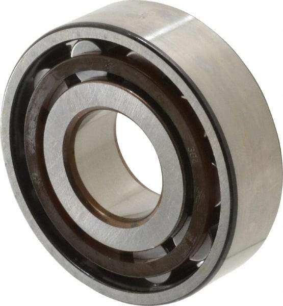 SKF - 20mm Bore Diam, 52mm Outside Diam, 15mm Wide Cylindrical Roller Bearing - 30,800 N Dynamic Capacity, 26,000 Lbs. Static Capacity - Americas Industrial Supply