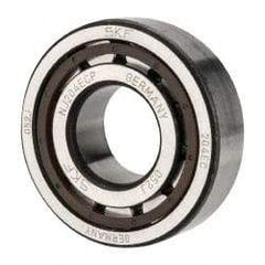 SKF - 20mm Bore Diam, 47mm Outside Diam, 14mm Wide Cylindrical Roller Bearing - 25,100 N Dynamic Capacity, 25,200 Lbs. Static Capacity - Americas Industrial Supply