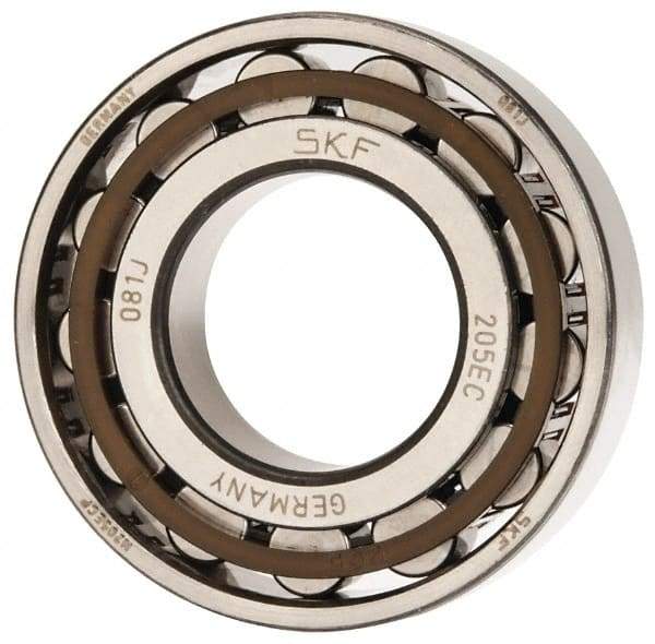 SKF - 25mm Bore Diam, 52mm Outside Diam, 15mm Wide Cylindrical Roller Bearing - 28,600 N Dynamic Capacity, 27,000 Lbs. Static Capacity - Americas Industrial Supply