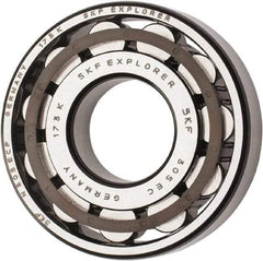 SKF - 25mm Bore Diam, 62mm Outside Diam, 17mm Wide Cylindrical Roller Bearing - 40,200 N Dynamic Capacity, 36,500 Lbs. Static Capacity - Americas Industrial Supply