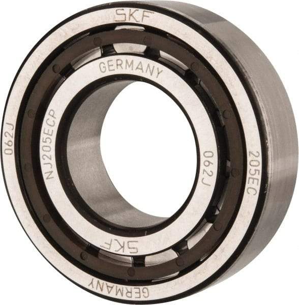 SKF - 25mm Bore Diam, 52mm Outside Diam, 15mm Wide Cylindrical Roller Bearing - 28,600 N Dynamic Capacity, 27,000 Lbs. Static Capacity - Americas Industrial Supply