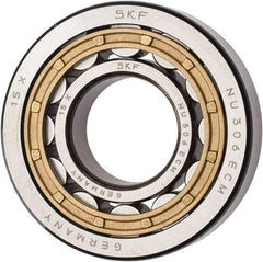 SKF - 30mm Bore Diam, 72mm Outside Diam, 19mm Wide Cylindrical Roller Bearing - 51,200 N Dynamic Capacity, 48,000 Lbs. Static Capacity - Americas Industrial Supply