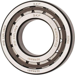 SKF - 35mm Bore Diam, 72mm Outside Diam, 17mm Wide Cylindrical Roller Bearing - 48,400 N Dynamic Capacity, 48,000 Lbs. Static Capacity - Americas Industrial Supply