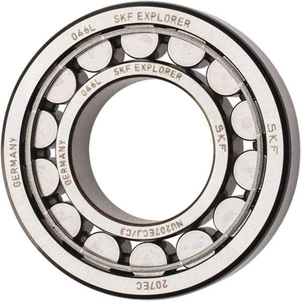 SKF - 35mm Bore Diam, 72mm Outside Diam, 17mm Wide Cylindrical Roller Bearing - 48,400 N Dynamic Capacity, 48,000 Lbs. Static Capacity - Americas Industrial Supply