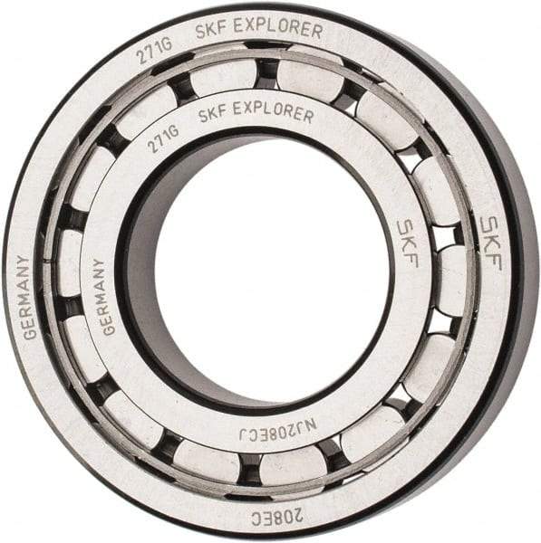 SKF - 40mm Bore Diam, 80mm Outside Diam, 18mm Wide Cylindrical Roller Bearing - 53,900 N Dynamic Capacity, 53,000 Lbs. Static Capacity - Americas Industrial Supply