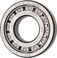 SKF - 40mm Bore Diam, 90mm Outside Diam, 23mm Wide Cylindrical Roller Bearing - 80,900 N Dynamic Capacity, 78,000 Lbs. Static Capacity - Americas Industrial Supply