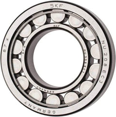 SKF - 40mm Bore Diam, 80mm Outside Diam, 18mm Wide Cylindrical Roller Bearing - 53,900 N Dynamic Capacity, 53,000 Lbs. Static Capacity - Americas Industrial Supply