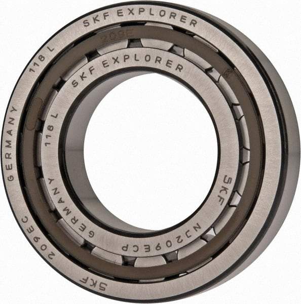 SKF - 45mm Bore Diam, 85mm Outside Diam, 19mm Wide Cylindrical Roller Bearing - 60,500 N Dynamic Capacity, 64,000 Lbs. Static Capacity - Americas Industrial Supply