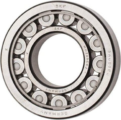 SKF - 45mm Bore Diam, 100mm Outside Diam, 25mm Wide Cylindrical Roller Bearing - 99,000 N Dynamic Capacity, 100,000 Lbs. Static Capacity - Americas Industrial Supply