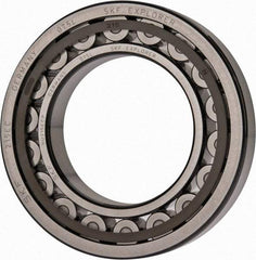 SKF - 75mm Bore Diam, 130mm Outside Diam, 25mm Wide Cylindrical Roller Bearing - 130,000 N Dynamic Capacity, 156,000 Lbs. Static Capacity - Americas Industrial Supply