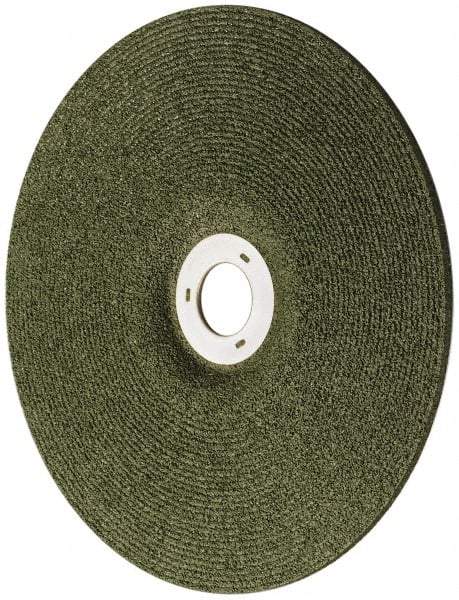 3M - 36 Grit, 7" Wheel Diam, 1/8" Wheel Thickness, 7/8" Arbor Hole, Type 27 Depressed Center Wheel - Ceramic, 8,500 Max RPM, Compatible with Angle Grinder - Americas Industrial Supply