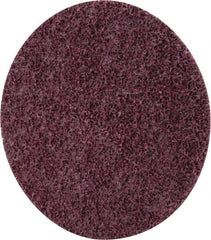 3M - 5" Coarse Grade Ceramic Deburring Disc - Quick Change Connection, Maroon, 12,000 Max RPM - Americas Industrial Supply