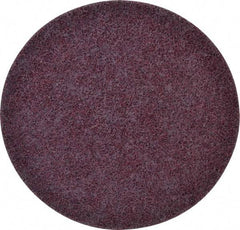 3M - 7" Coarse Grade Ceramic Deburring Disc - Quick Change Connection, Maroon, 8,600 Max RPM - Americas Industrial Supply
