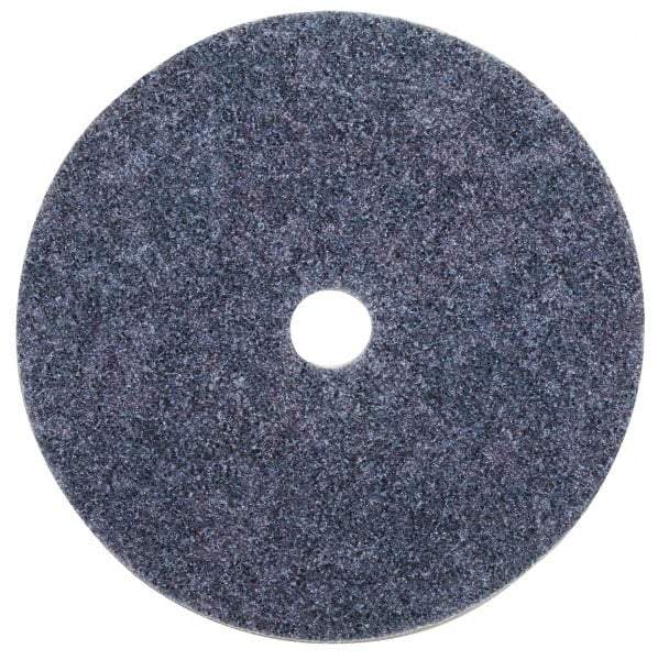 3M - 5" Coarse Grade Aluminum Oxide Deburring Disc - 7/8" Center Hole, Arbor Connection, Blue, 10,000 Max RPM - Americas Industrial Supply