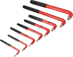 Wiha - 8 Piece Insulated L-Key Hex Key Set - Hex Range 1/8 to 1/2" - Americas Industrial Supply