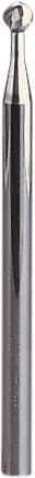 Seco - 6mm Diam, 4.7mm LOC, 2 Flute Solid Carbide Ball End Mill - HEMI Finish, Single End, 80mm OAL, 6mm Shank Diam, Spiral Flute - Americas Industrial Supply