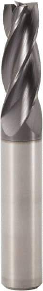 Seco - 2° Taper Angle per Side, 10mm Small End Diam, 28mm LOC, Solid Carbide 4 Flute Tapered Square End Mill - 80mm OAL, 12mm Shank Diam, Spiral Flute, 30° Helix - Americas Industrial Supply