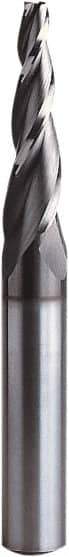 Seco - 5° Taper Angle per Side, 2.5mm Small End Diam, 20mm LOC, Solid Carbide 3 Flute Tapered Square End Mill - 65mm OAL, 6mm Shank Diam, Spiral Flute, 30° Helix - Americas Industrial Supply