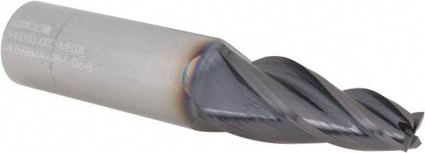 Seco - 8° Taper Angle per Side, 8mm Small End Diam, 35mm LOC, Solid Carbide 4 Flute Tapered Square End Mill - 90mm OAL, 18mm Shank Diam, Spiral Flute, 30° Helix - Americas Industrial Supply