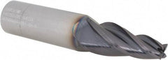 Seco - 8° Taper Angle per Side, 8mm Small End Diam, 35mm LOC, Solid Carbide 4 Flute Tapered Square End Mill - 90mm OAL, 18mm Shank Diam, Spiral Flute, 30° Helix - Americas Industrial Supply