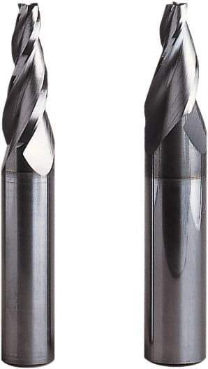 Seco - 10° Taper Angle per Side, 5mm Small End Diam, 30mm LOC, Solid Carbide 3 Flute Tapered Square End Mill - 90mm OAL, 16mm Shank Diam, Spiral Flute, 30° Helix - Americas Industrial Supply