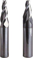 Seco - 10° Taper Angle per Side, 2.5mm Small End Diam, 20mm LOC, Solid Carbide 3 Flute Tapered Square End Mill - 75mm OAL, 10mm Shank Diam, Spiral Flute, 30° Helix - Americas Industrial Supply