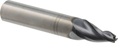 Seco - 11° Taper Angle per Side, 5mm Small End Diam, 20mm LOC, Solid Carbide 3 Flute Tapered Square End Mill - 80mm OAL, 14mm Shank Diam, Spiral Flute, 30° Helix - Americas Industrial Supply