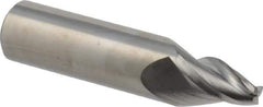 Seco - 15° Taper Angle per Side, 6.5mm Small End Diam, 25mm LOC, Solid Carbide 3 Flute Tapered Square End Mill - 90mm OAL, 20mm Shank Diam, Spiral Flute, 30° Helix - Americas Industrial Supply
