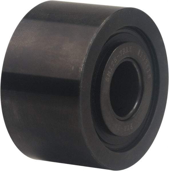 Accurate Bushing - 25mm Bore, 80mm Roller Diam x 44mm Width, Carbon Steel Yoke Cam Follower - 63,500 N Dynamic Load Capacity, 46mm Overall Width - Americas Industrial Supply