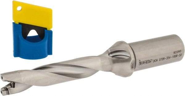 Iscar - 0.709" to 0.744" Diam, 5xD, 3.54" Max Depth, 1" Shank Diam, 6.87" OAL, Replaceable-Tip Drill - FCP, ICK, ICK-2M, ICM, ICN, ICP, iCP-2M Insert, 18 Seat Size, 43417062 Toolholder, Series SumoCham - Americas Industrial Supply