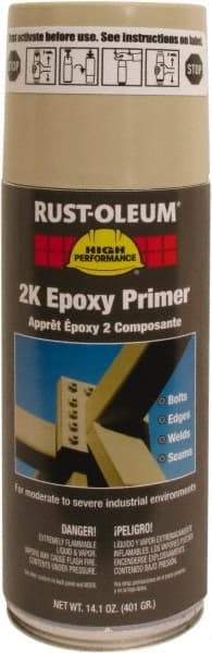 Rust-Oleum - 14.1 oz Primer Beige Spray Paint - 8 to 12 Sq Ft Coverage, Quick Drying - Americas Industrial Supply